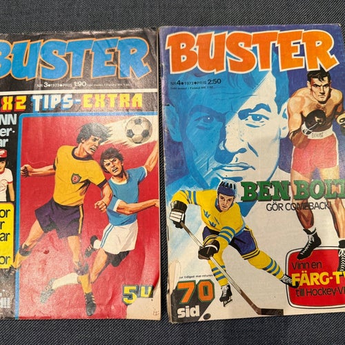 Buster nr 3 1973 och Buster nr 4 1973