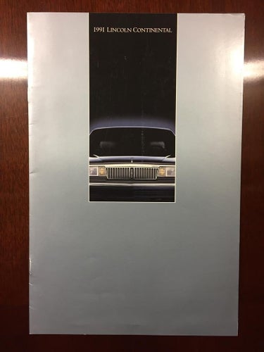 Försäljningsbroschyr Lincoln Town Car 1991