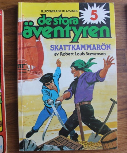 DE STORA ÄVENTYREN 1979 NR 5 Skattkammarön Illustrerade klassiker