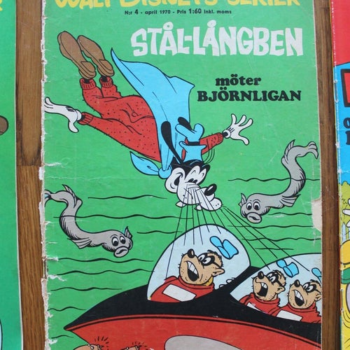 WALT DISNEYs SERIER 1970 NR 4 Stål-Långben möter Björnligan