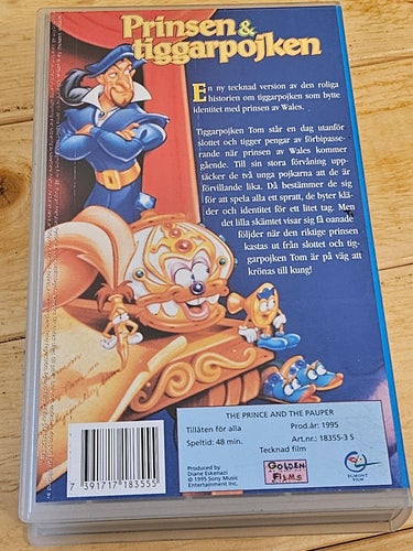 PRINSEN OCH TIGGARPOJKEN -VHS) svensk tal