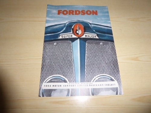 10 st. Fordson Super Major traktor poster storlek A4