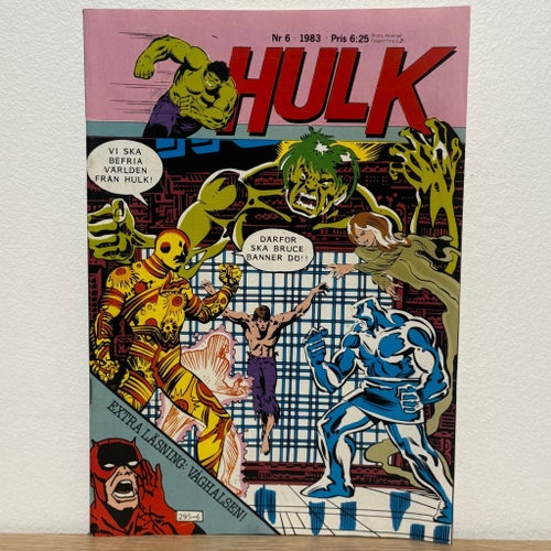 Marvel Hulk (svenska) 6/1983 + 3–6/1984 – 5 tidningar