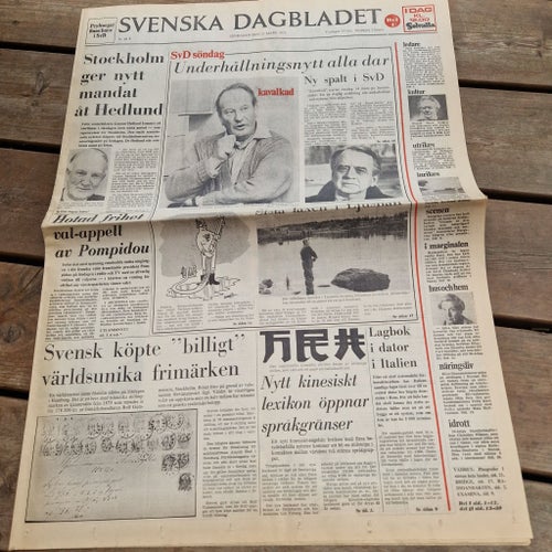 Svenska Dagbladet 11 Mars 1973