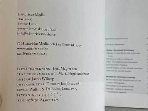 Övergivna platser av Jan Jörnmark, 2007