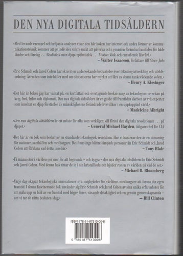 Den nya digitala tidsåldern / Jared Cohen, Eric Schmidt