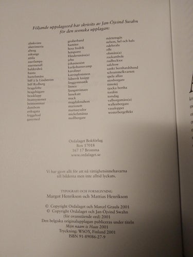 Bintje och Kalasjnikov. Personerna bakom orden - Marcel Grauls. Very Fine plus