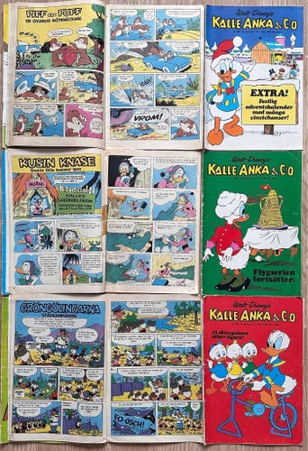 Kalle Anka & C:o av Walt Disney, 1971, 9 st.