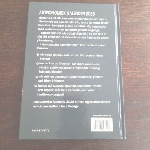 Astronomisk kalender 2025 av Per Ahlin
