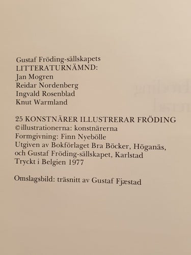 25 konstnärer illustrerar Gustaf Fröding, 1977