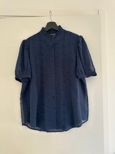 LAUREN Ralph Lauren mörkblå blus, storlek L/G