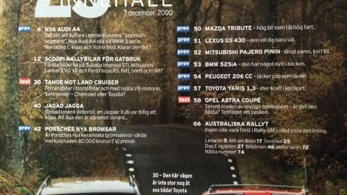 Teknikens Värld nr 25 2000: Toyota Land Cruiser V8 vs Chevrolet Tahoe, BMW 525iA