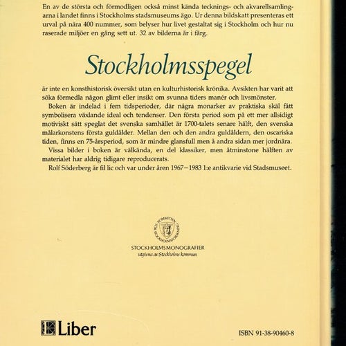 Stockholmsspegel - En kulturhistorisk krönika (Söderberg)