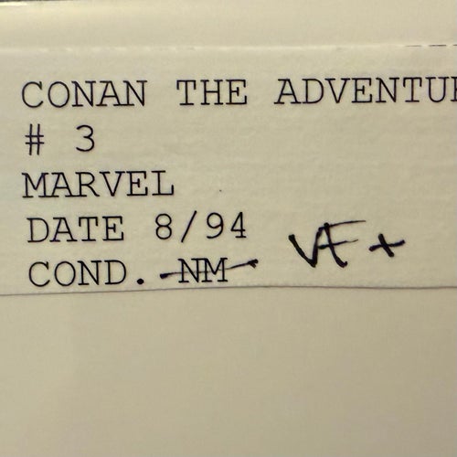 Conan the Adventurer #3 (1994)