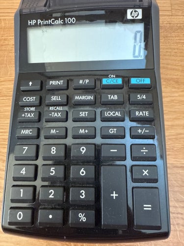 #143# HP PrintCalc 100