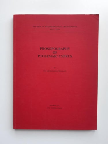 Prosopography of Ptolemaic Cyprus av Ino Michaelidou-Nicolaou, 1976