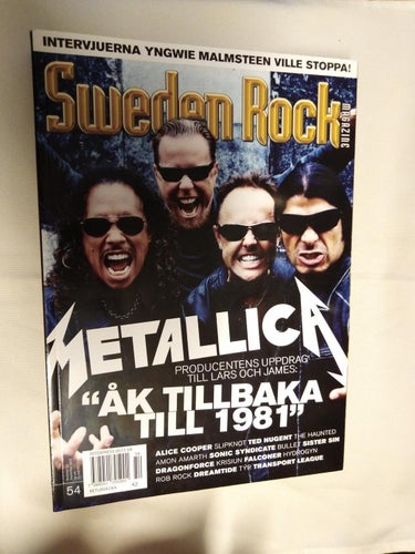 Sweden rock magazine 54 Metallica Yngwie Malmsteen Sonic Syndicate The Haunted