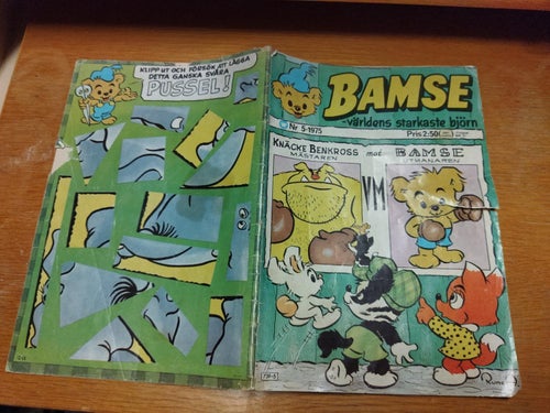 Bamse 1975 nr 5. Lässkick
