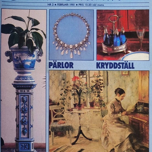 NYA ANTIK & AUKTION, nr 2-1981. Pärlor / kryddställ /Einar Forseth m.m.