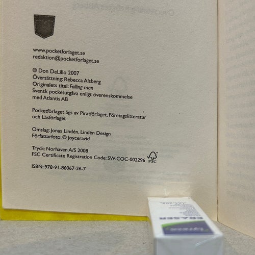 Falling Man av Don DeLillo, bok, Very Good plus
