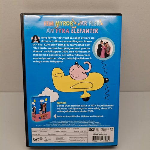 Fem myror är fler än fyra Elefanter - Region 2, DVD-box, Svensk tal, Fint skick