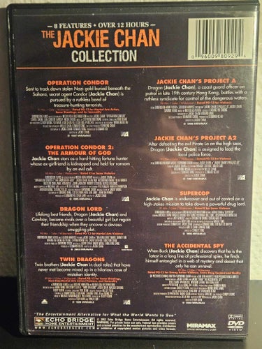 The Jackie Chan Collection – Action / Martial Arts 8-Film Set – DVD