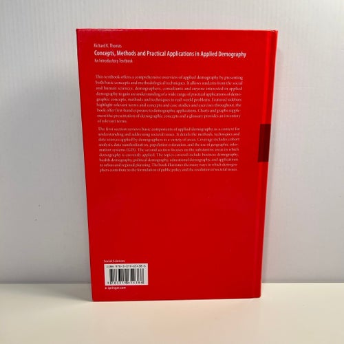 Concepts, Methods and Practical Applications in Applied Demography - Inbunden