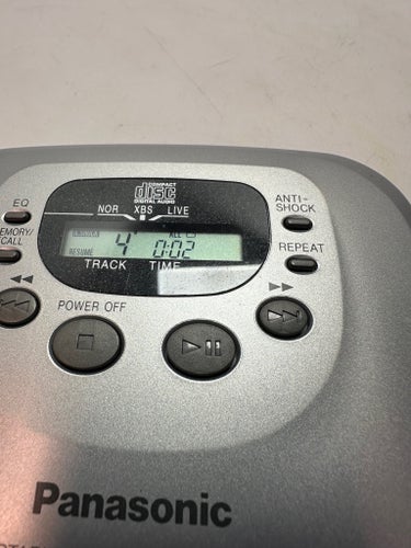 Vintage Panasonic SL-SX300 Bärbar CD-spelare Portable CD Player XBS Anti-Shock
