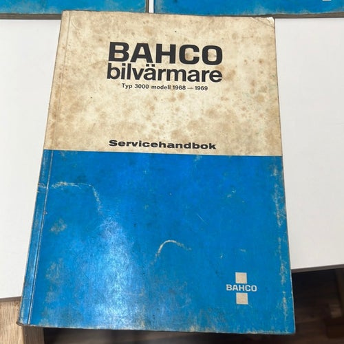 BAHCO bilvärmare Typ 3000 bildhandbok, LAGBOKEN, Servicehandbok