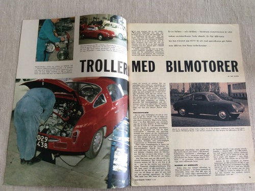 Teknikens värld nr 11 1961 SAAB,Djurgårdsloppet,Krister från Katrineholm MB 220
