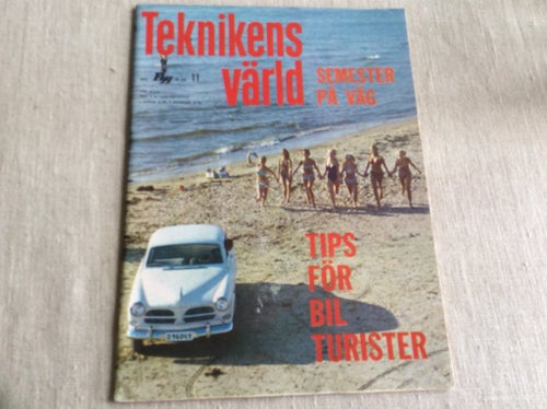 Teknikens värld nr 11 1961 SAAB,Djurgårdsloppet,Krister från Katrineholm MB 220