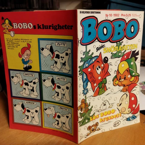 Bobo 1982 nr 10 VG+ Cecila Hagström Ulrika Hillgren Monica Eriksson Carola Sjöbe
