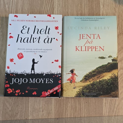 Bokpaket: Et helt halvt år av Jojo Moyes och Jenta på Klippen av Lucinda Riley