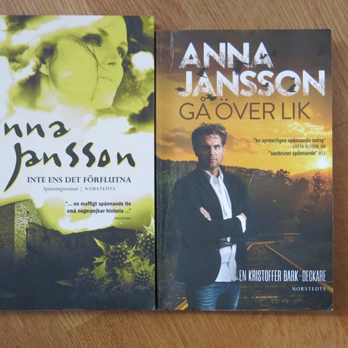 Anna Jansson - 2 böcker.