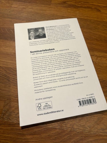 Seminarieboken av Maria Björklund & Ulf Paulsson, 2012