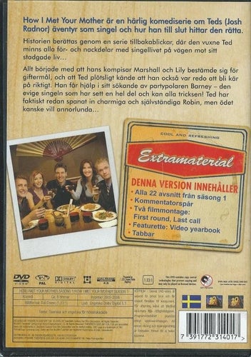 HOW I MET YOUR MOTHER -SÄSONG 1 - 3 DVD BOX (SVENSKT TEXT)
