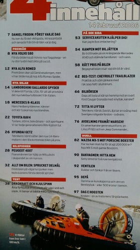 Teknikens Värld 4 2006: Mazda MX-5, Porsche Boxster, VW Touareg V6, Volvo XC70