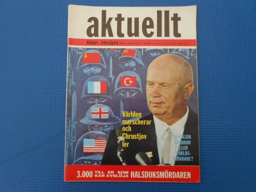 Aktuellt för män 48 1962 Chrustjov Boris Karlhoff Bosse Högberg Anita Ekberg