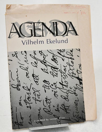 Agenda / Vilhelm Ekelund