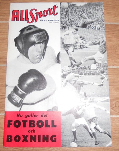 All Sport nr 4 1963 Ingemar Johansson, Bosse Högberg, Basketboll