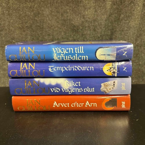Jan Guillou - 4 böcker om Arn Tempelriddaren - Bokpaket