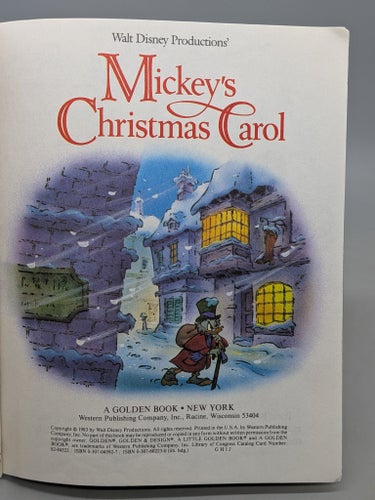 Disney - Mickey's Christmas Carol - A Little golden book
