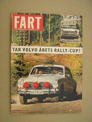 Fart med Motorrevy 1963 Nr. 8 med Rally bl.a. med bild på Amazon