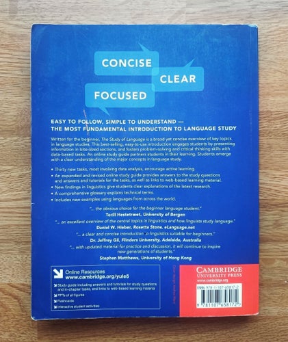 The Study of Language, 5th Edition - (George Yule) - Häftad