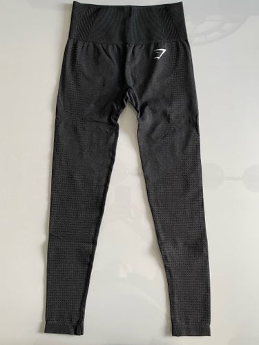 Gymshark svart/melange leggings, storlek XS
