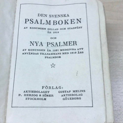Den Svenska Psalmboken, Nya Psalmer, 1935