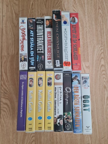 Blandade svenska VHS-filmer - 15st