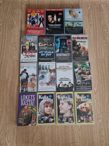 Blandade svenska VHS-filmer - 15st