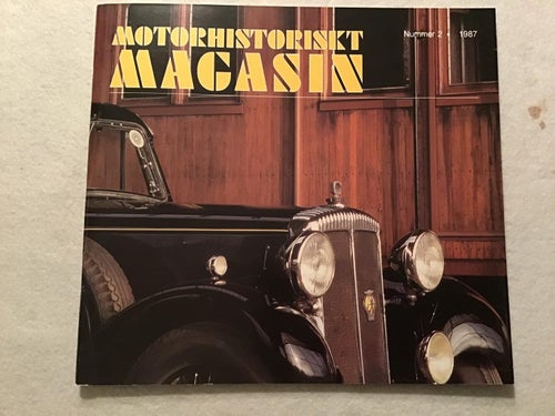 MOTORHISTORISKT MAGASIN NR 2 1987 MYCKET MED DAIMLER,TRIUMPH MAYFLOWER,CADILLAC