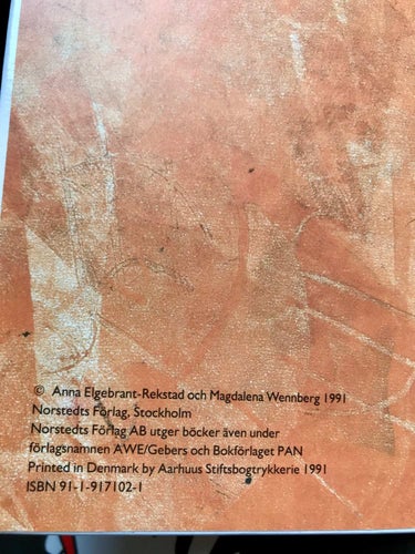 ÄLSKLINGSKORVEN Anna Elgebrant-Rekstad Magdalena Wennberg 1991